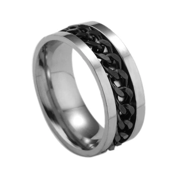 Spinning Bottle Opener Ring - Stainless Steel