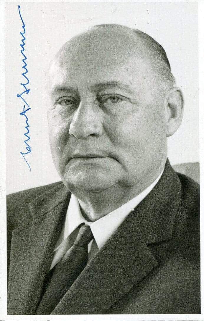 Ernst Lemmer (+) FEDERAL MINISTER autograph, signed Photo Poster painting