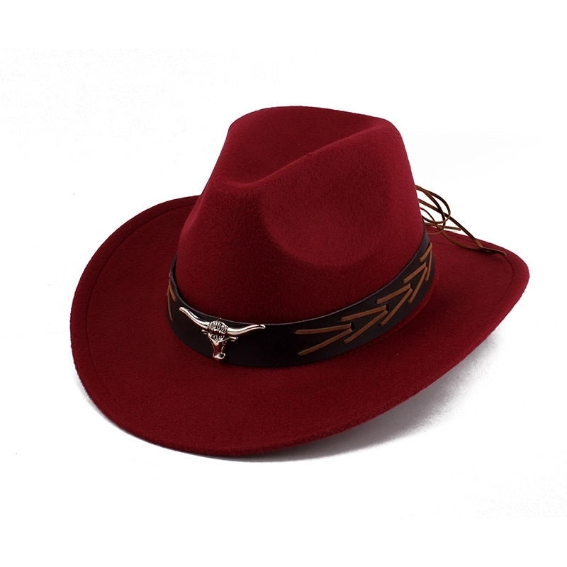Spring And Summer Style Woolen Cloth Cowboy Hat Men And Women Couples Ethnic Style Roll-up Hat Sunshade Hat Jazz Hat