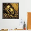 Diamond Painting -DIY Round Drill Golden Buddha Statue(40x40cm)