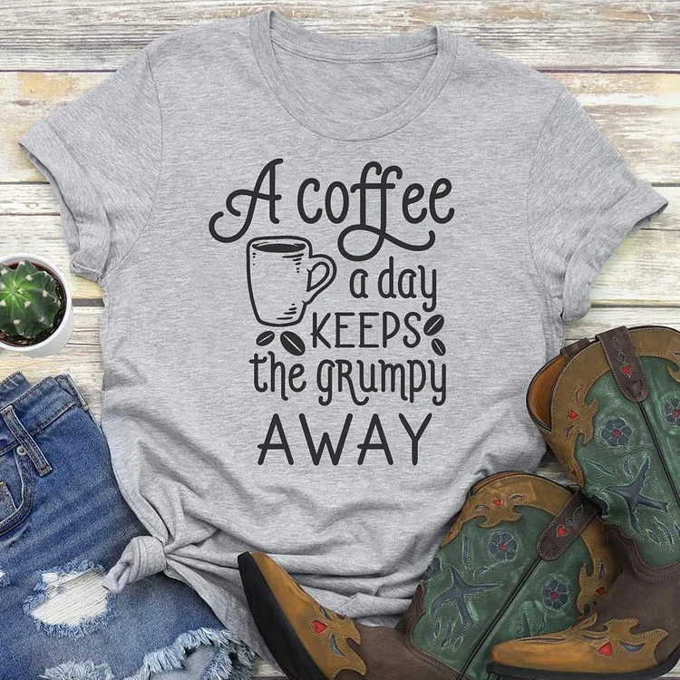 A coffee a day   T-Shirt Tee-03621#53777-Annaletters