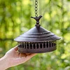 Camping Incense Burner - Portable Incense Burner | Windproof Iron Fly Incense Burner with Hanging Lid for Outdoor Garden