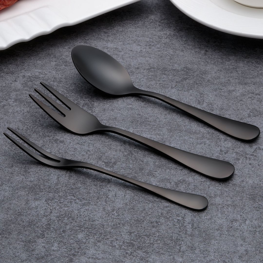 Black Dinnerware Cutlery
