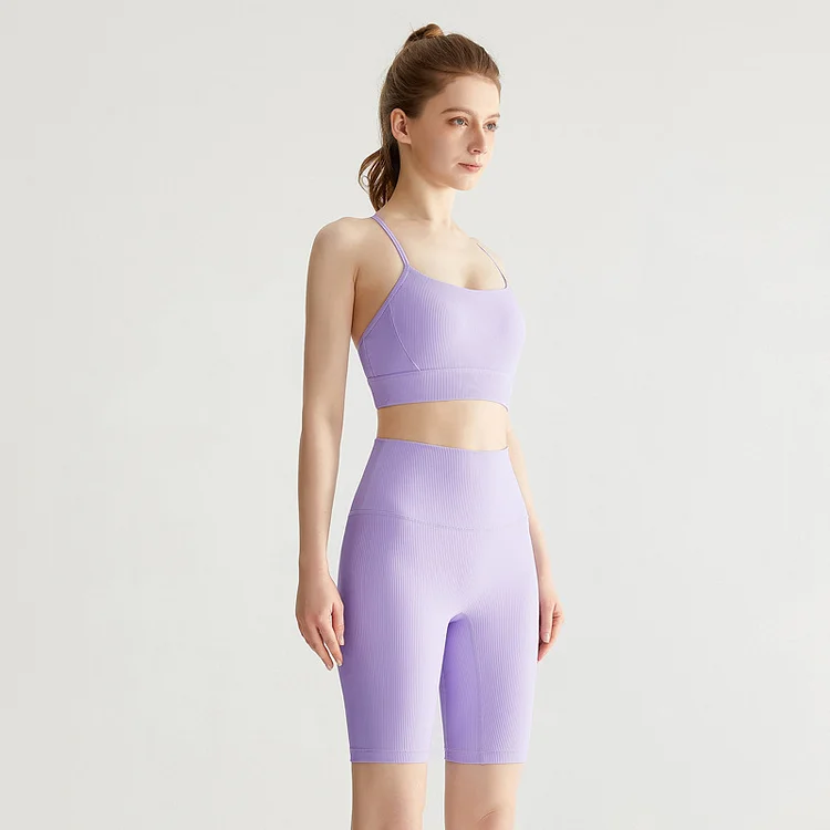 PASUXI Summer Hot Selling Quick Dry Solid Fitness Yoga Sport Wear Women Plus Size Workout Yoga Sets Bra and Shorts Seamless Plain Yoga Set huanwei