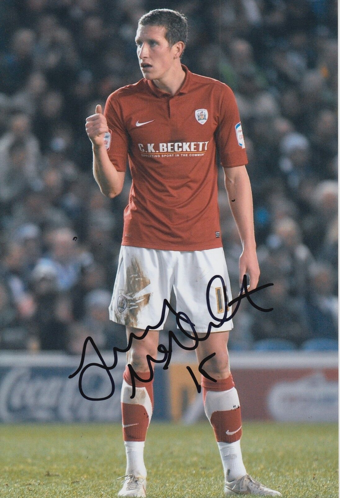 BARNSLEY HAND SIGNED JIM MCNULTY 12X8 Photo Poster painting.