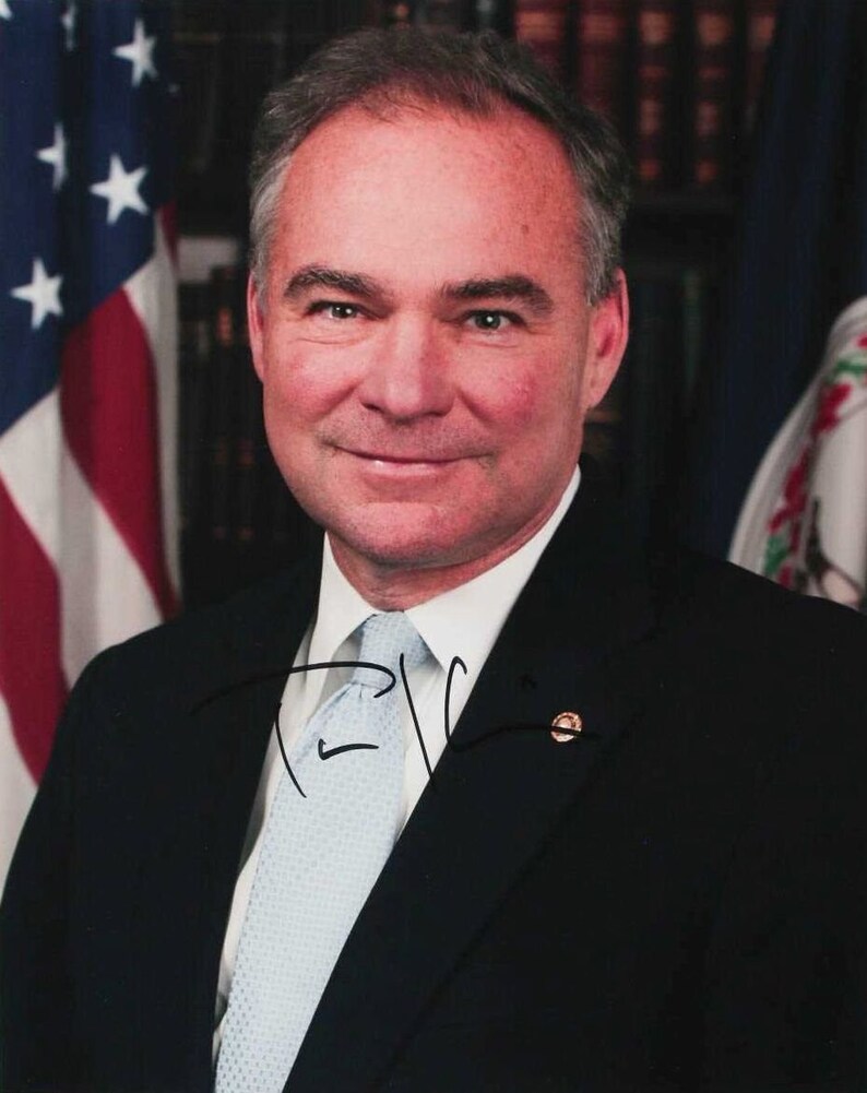 Tim Kaine Signed Autographed Glossy 11x14 Photo Poster painting - COA Matching Holograms