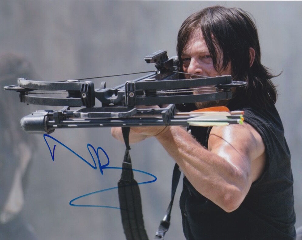 Norman Reedus (The Walking Dead) signed authentic 8x10 Photo Poster painting COA