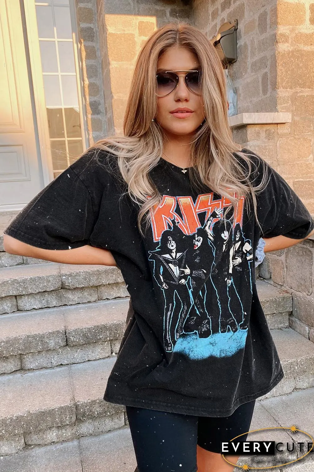KISS END OF THE ROAD Tee