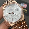 Rolex Land-Dweller 40mm Rose Gold White Diamond-set Dial Diamond Bezel 127385tbr-0003 Super Clone