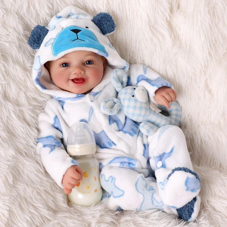 Babeside Smiling Reborn Baby Summer 20'' Little Infant Boy Best Gift for Kids