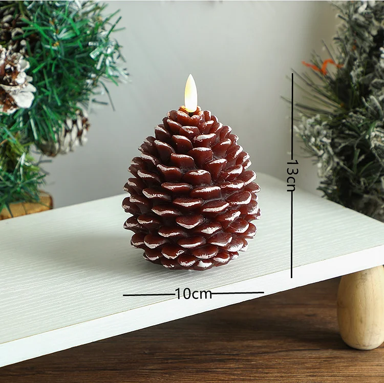 🔥Christmas Flash Sale🎄Christmas Flameless Pine Cone Candle Ornaments