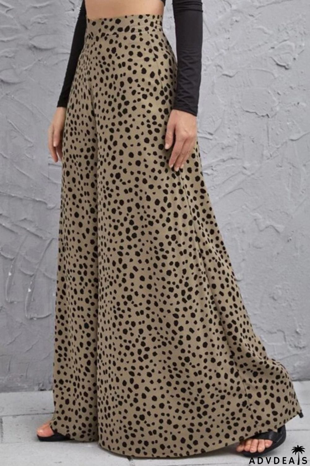 Animal Print High-Rise Culottes
