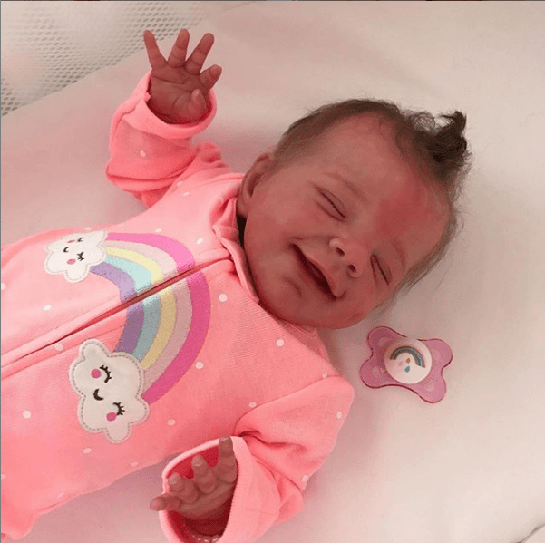 [Reborn Girl] 12'' Amparo Realistic Smiling Silicone Baby Doll