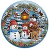 Diamond Painting-DIY Crystal Rhinestone Travelling Snowman