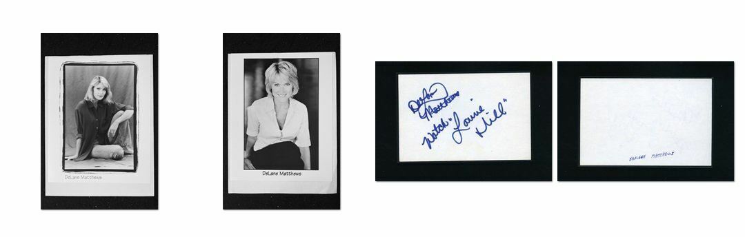 Delane Matthews - Signed Autograph and Headshot Photo Poster painting set - General Hospital