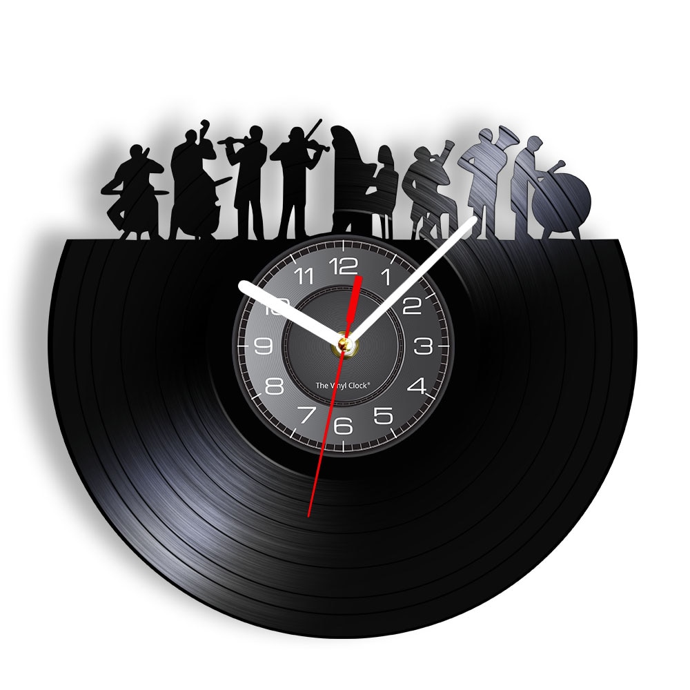 

Orchestra Classical Music W - Vinyl Record Wall Clock - Without LED, 501 Original