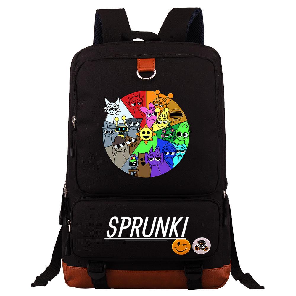 Mayoulove Sprunki Backpack Lightweight Design with Durable Material for School Use-Mayoulove