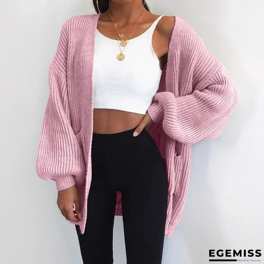 Loose-colored Long Cardigan In European and American Sweaters | EGEMISS