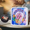 Mandala Lotus Special Shape 5D Diamond Painting Clock Art Craft With Frame Kit