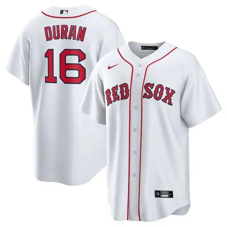 Men's Boston Red Sox #16 Jarren Duran  White Home Replica Player Jersey