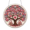 Diamond Painting Acrylic Single-Side Heart Tree of Life Hanging Pendant Home Decor