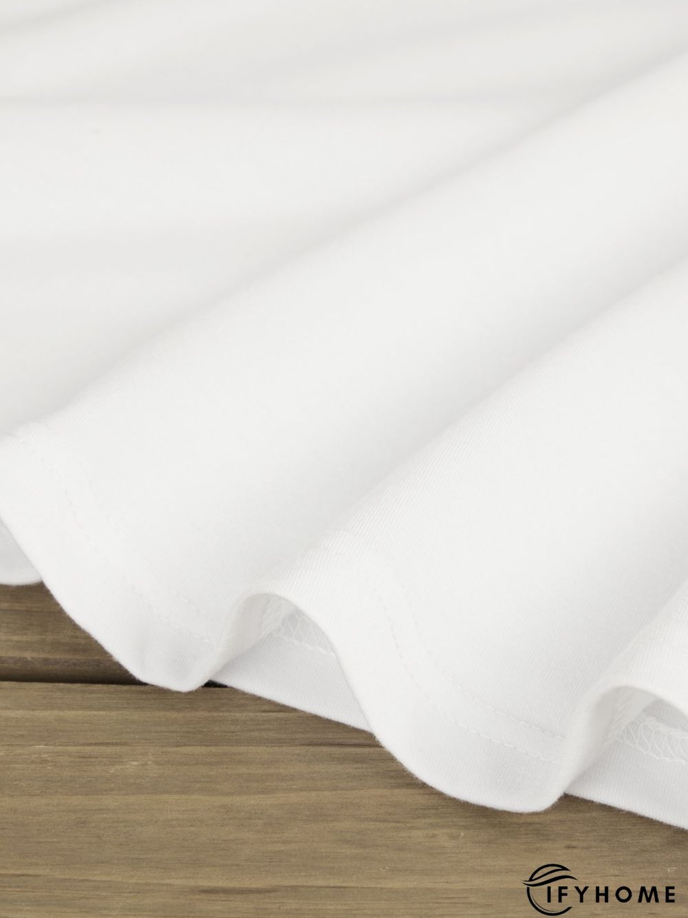 Women's White V neck Plain Cotton Blend Short Sleeve Casual Tunic T-Shirt | IFYHOME