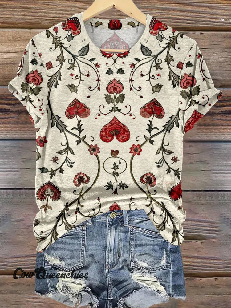 Valentine’s Day Print T-Shirt Multicolor / S