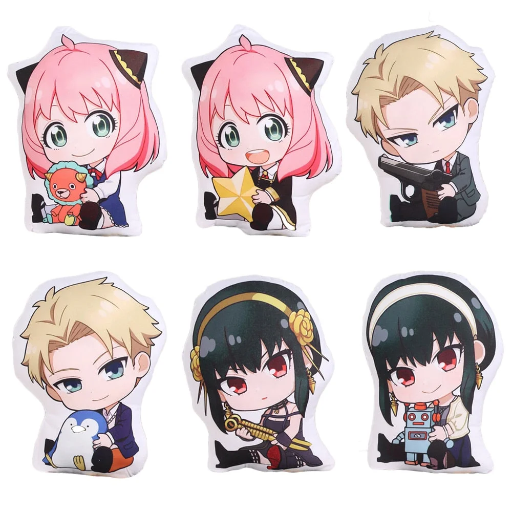 40cm SPY×FAMILY Anime Soft Plush Pillow Anya Forger Twilight Yor Forger Stuffed Doll Toys-elleschic