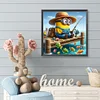 Minions Angeln - Rundbohrer Diamantmalerei - 40*40cm