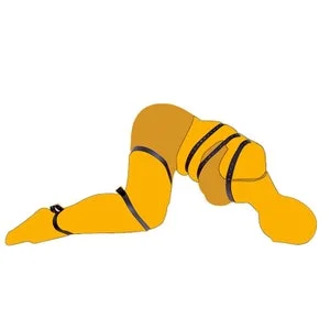 pornhint Pornhint Bondage Harness 7 Piece Belt Set | Submissive BDSM Faux Leather Restraints | 4 Colours Available | Fetish Rope | Erotic Straps