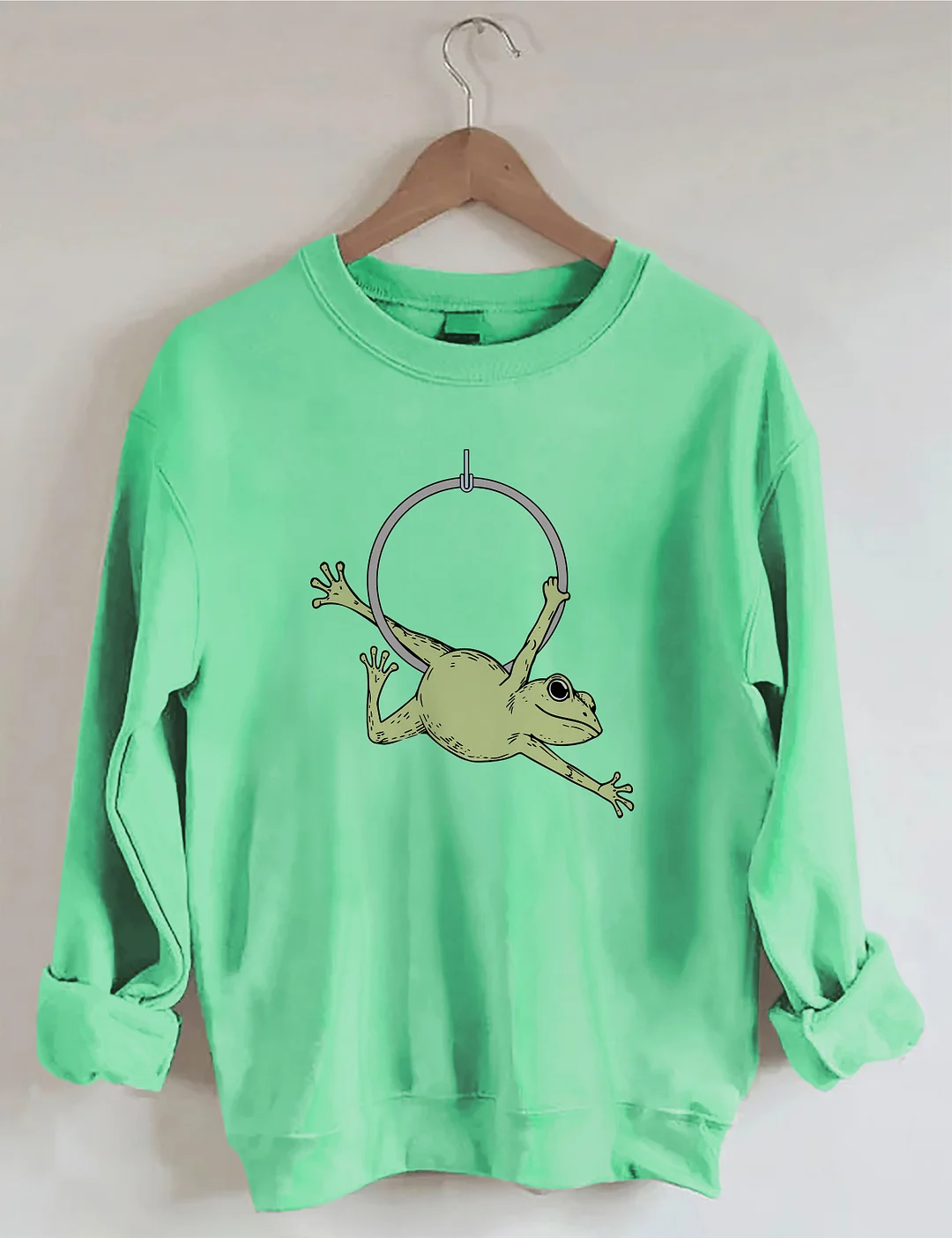 Funny Aerial Hoop Frog Sweatshirt