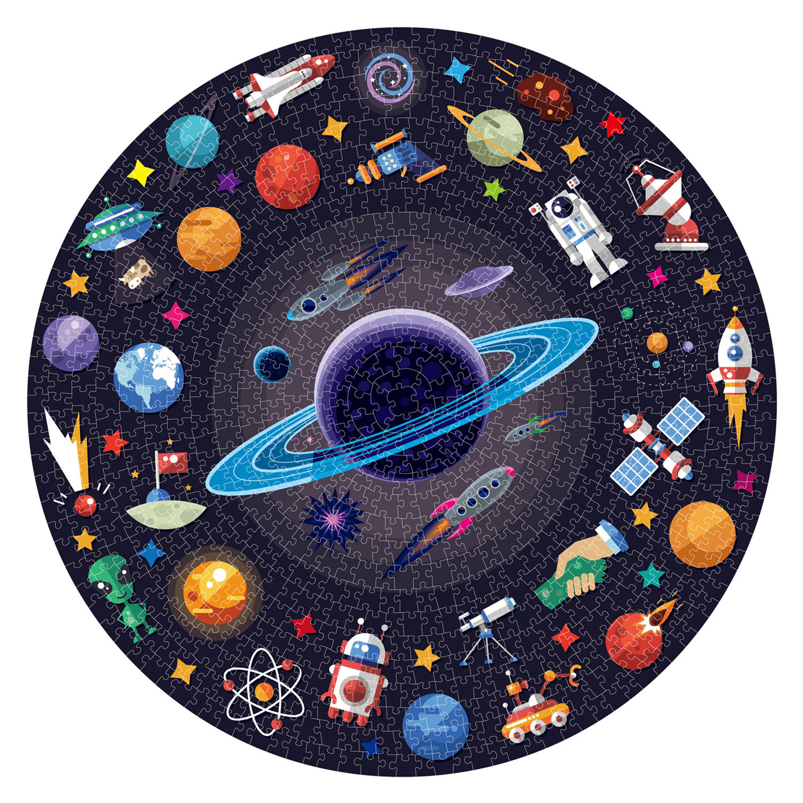 

Space - 1000pcs Special Shaped Jigsaw Puzzle, 501 Original