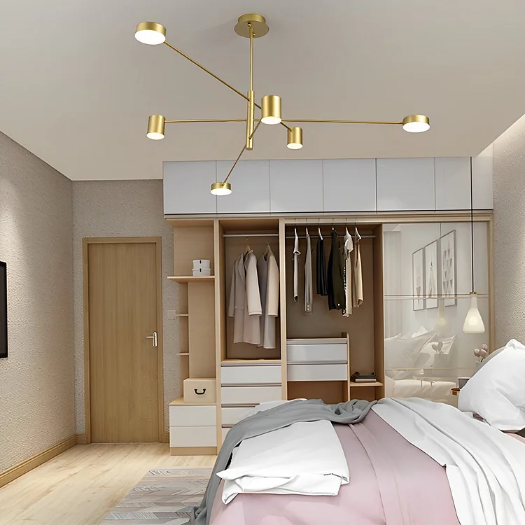Minimalist Nordic Geometric Pendant Light Metal Acrylic Ceiling Lights - Appledas