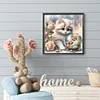Cute Cat-Full Round Diamond Painting 30*30cm