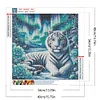 Diamond Painting - Full Round Drill - White Tiger(Canvas|40*40cm)