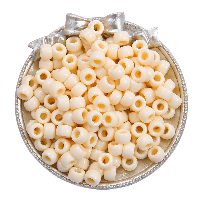 Acrylic Large Hole Barrel Beads 9*6mm Pony Beads Woven Handmade Diy Hand String Jewelry Accessories Beads Loose Beads