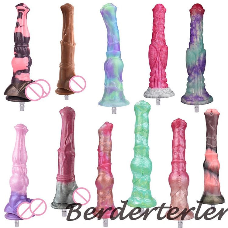 pornhint Pornhint Realistic Long Dildo Vac-U-Lock Connector Sex Machine Attachments Huge Anal Plug Toy
