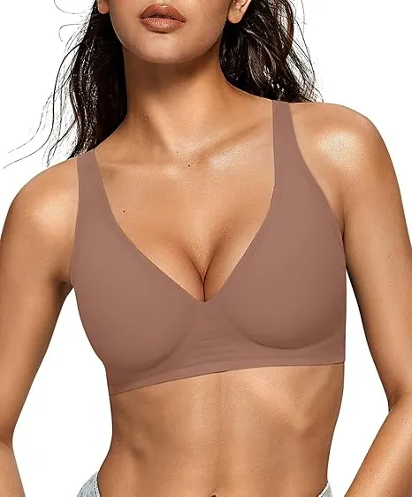 Deep V Jelly Bra No Underwire