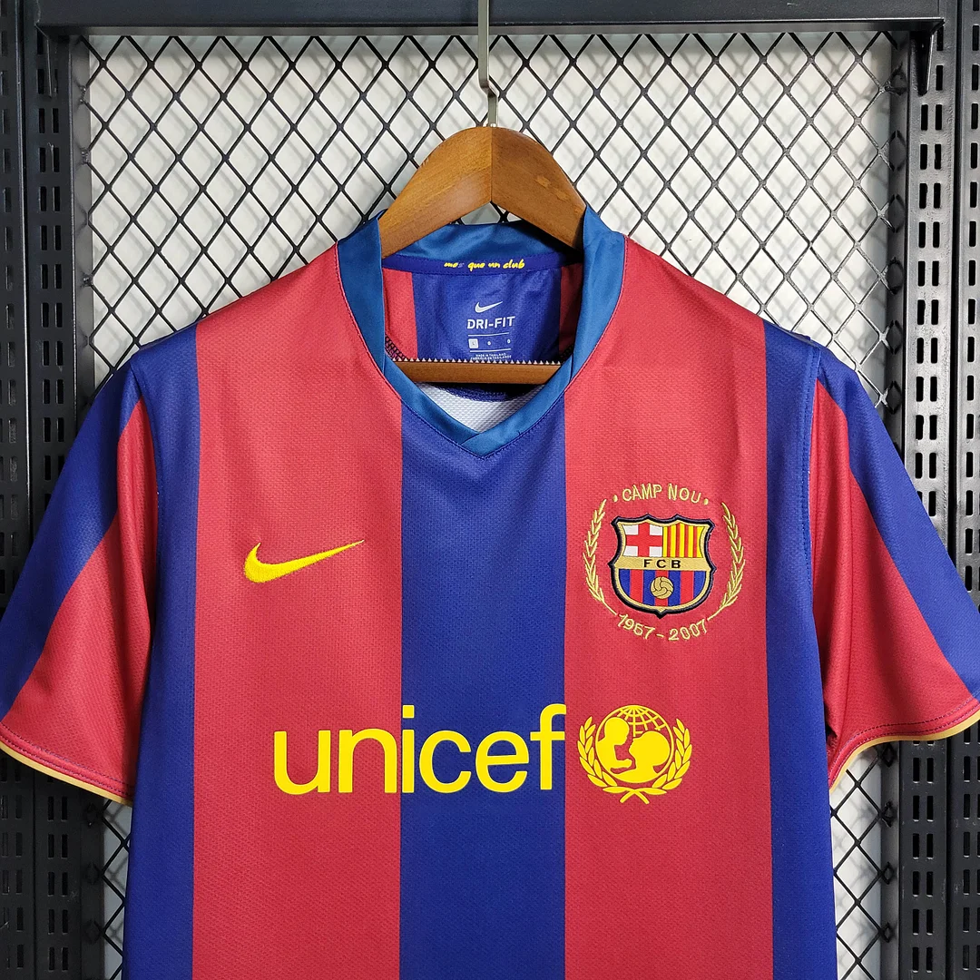 2007/2008 Retro Barcelona Home  Football Shirt  1:1 Thai Quality