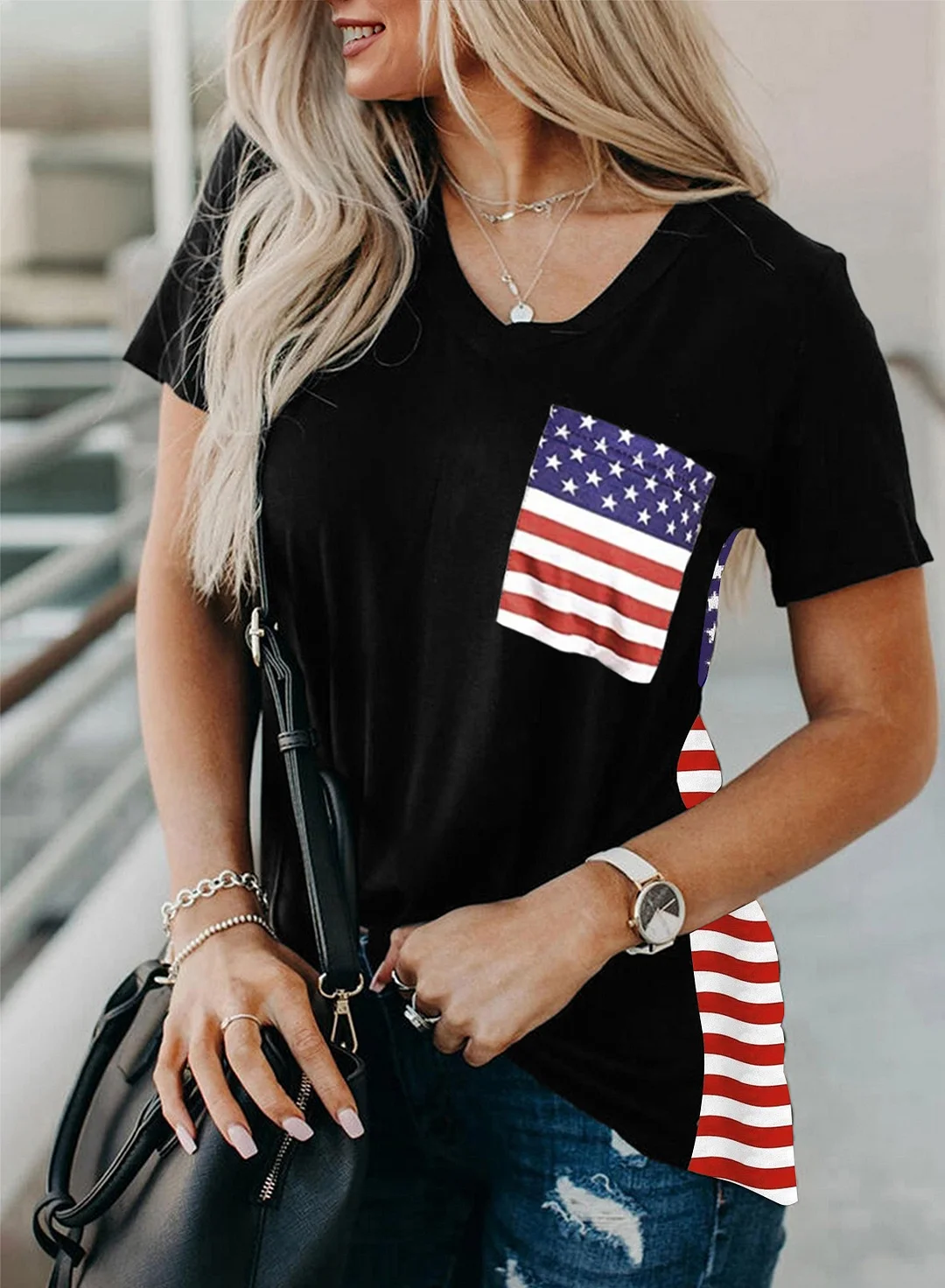 Stars & Stripes Pocket Tee