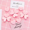 20PCS Cute Pink Heart Shape Paper Clips Photo Pins Student Office Functional Stationery
