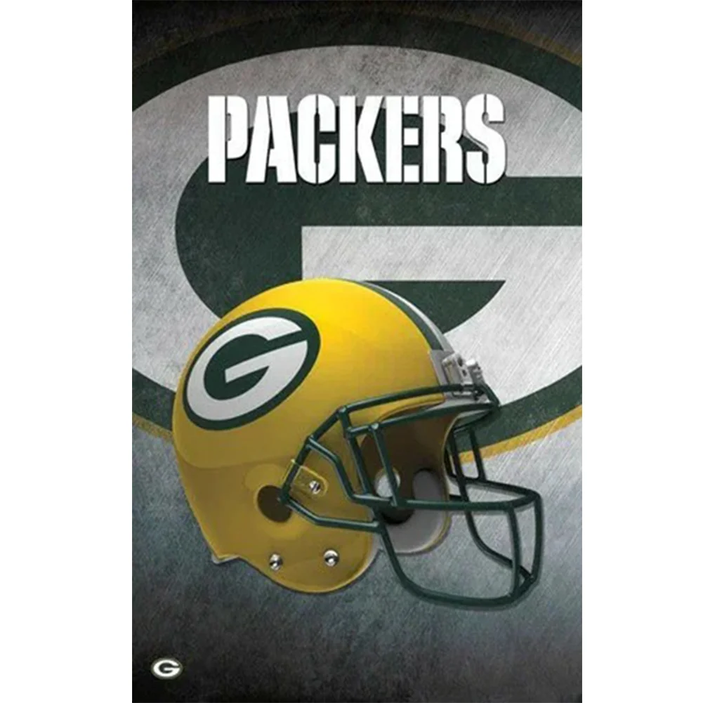 Big Size Round Diamond Painting - Green Bay Packers(35*50cm)