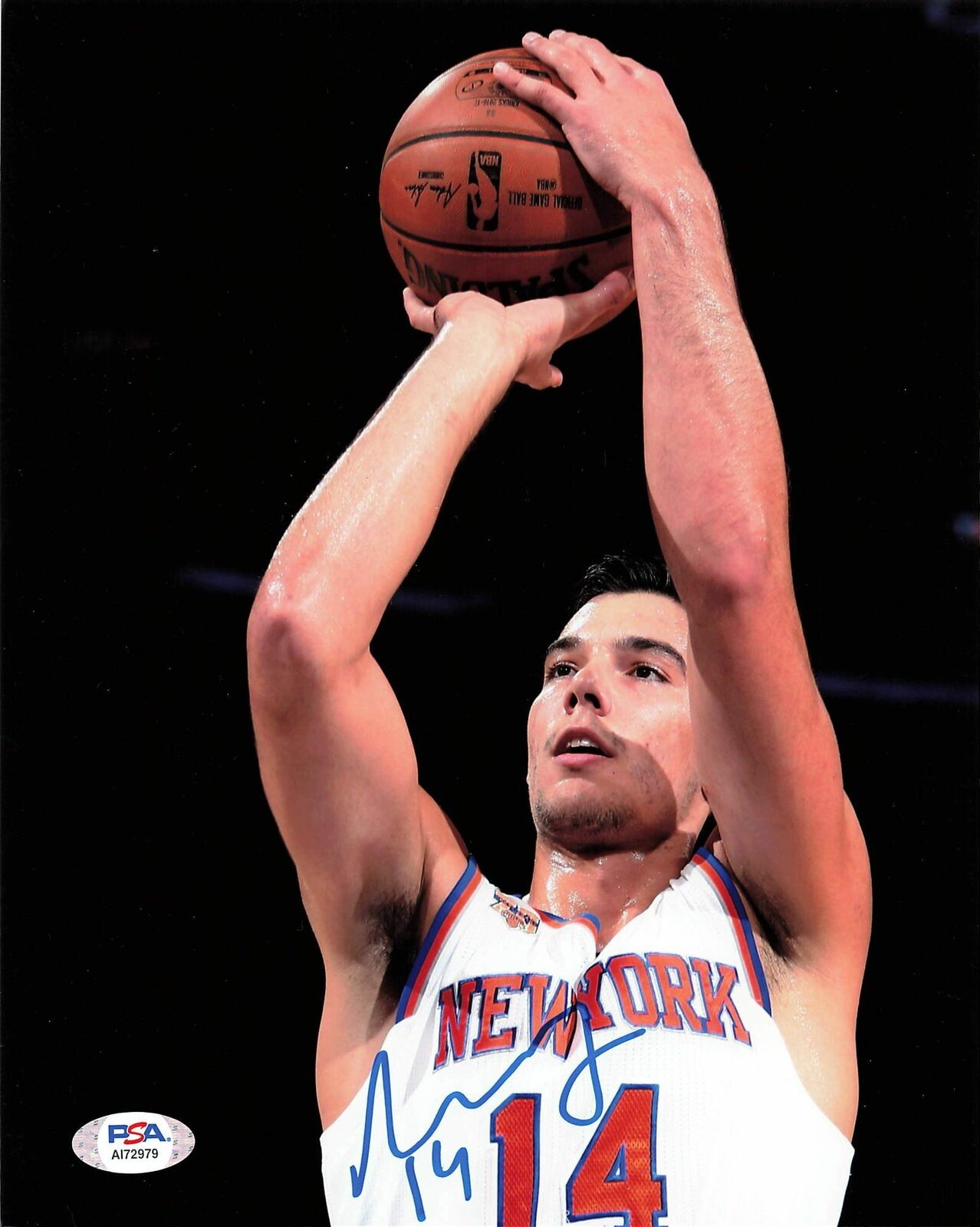 WILLY HERNANGOMEZ signed 8x10 Photo Poster painting PSA/DNA New York Knicks Autographed Jazz