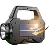 Solar Camping Lantern Long Range Portable Lantern Lamp Waterproof (Black)