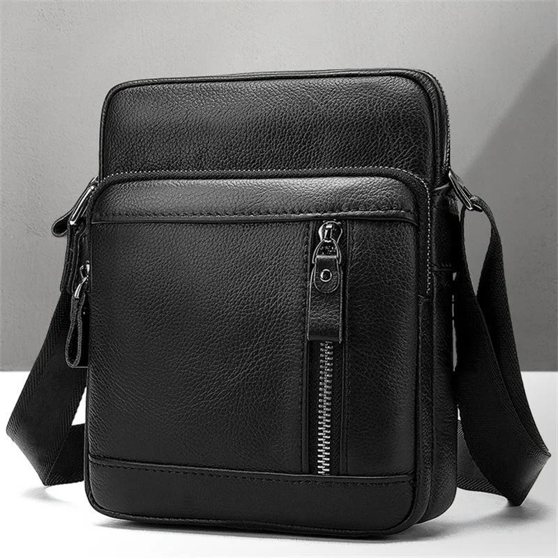 Men's High Quality Multifunctional Large Capacity Leather Shoulder Bag Crossbody Bag