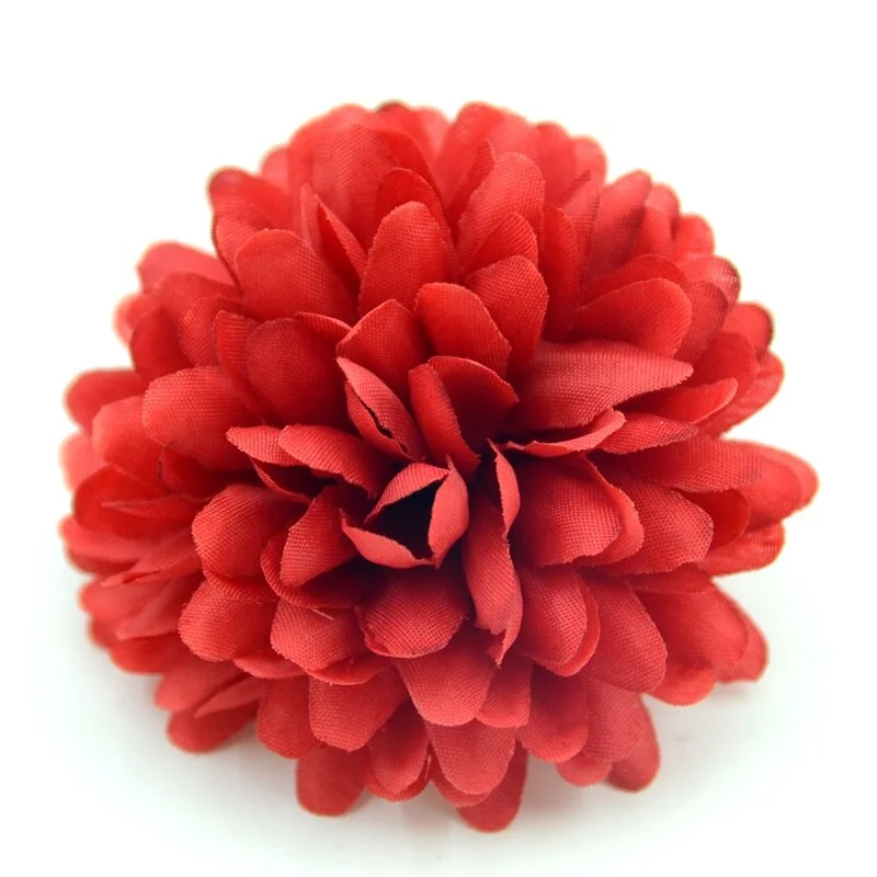 20pcs/lot 7cm Chrysanthemum Silk Artificial Flower Head Hydrangea Flowers Home Wedding Decoration Candy Gift Box DIY Accessories