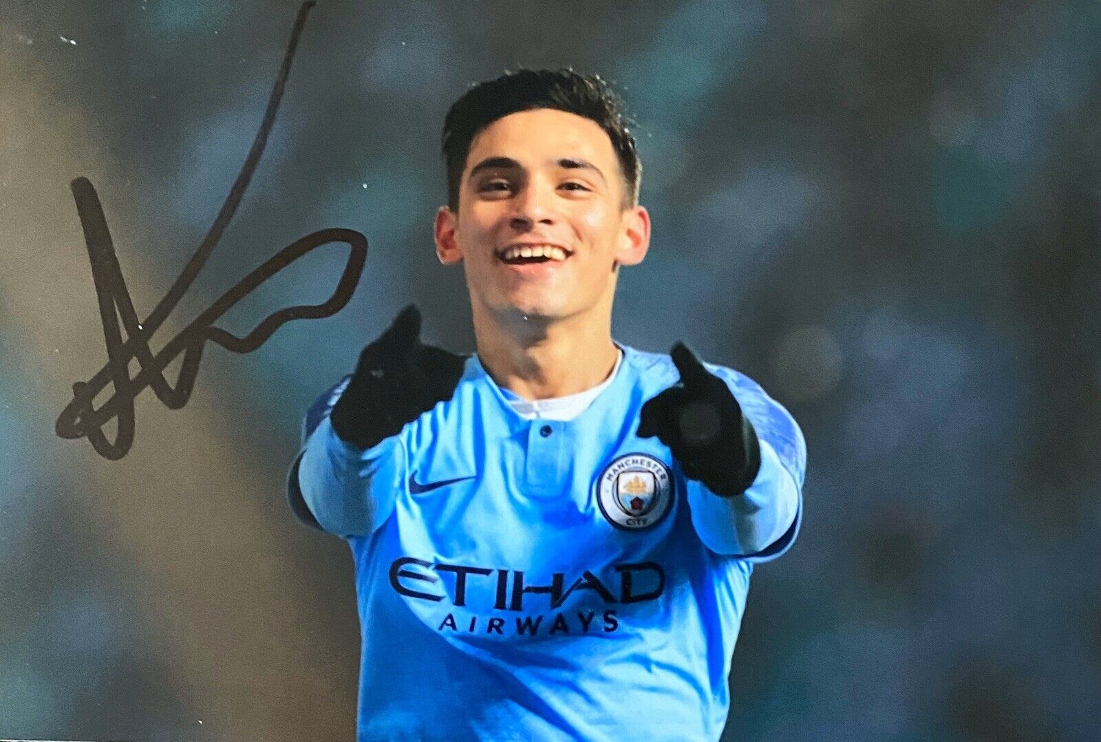 Nabil Touaizi Genuine Hand Signed 6X4 Photo Poster painting - Manchester City