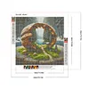 For&ecirc;t de noyer-drill rond peinture diamant-40*40cm
