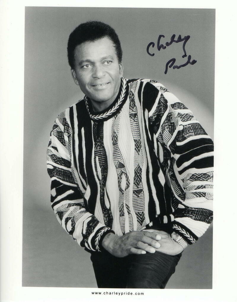 CHARLEY PRIDE SIGNED AUTOGRAPH 8X10 Photo Poster painting - COUNTRY MUSIC ICON, GRAND OLE OPRY