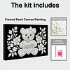 DIY Pearl Painting Love Bear for Home Wall Decor with Frame(20x30cm)